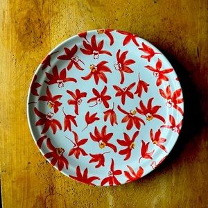 MARCEL WANDERS "Red Flowers" Wall Plate